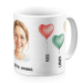 Taza Personalizada Globos Coraz&oacute;n