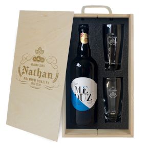 Caja de cerveza de 3 piezas personalizada Etiqueta