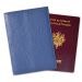 Funda de pasaporte grabada sello