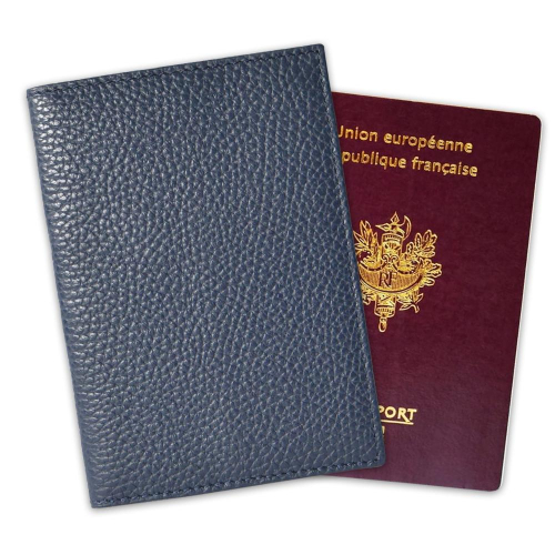 Funda de pasaporte grabada sello
