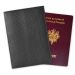 Funda de pasaporte grabada