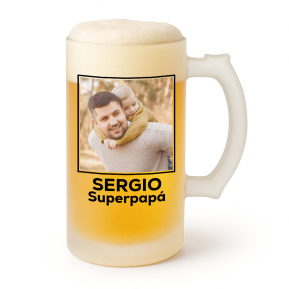 Jarra de cerveza personalizada con una foto Jarra de cerveza personalizada con una foto