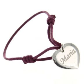 Pulsera corazón personalizada Pulsera corazón personalizada