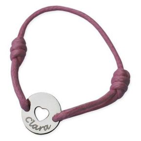 Pulsera infantil corazón calado Pulsera infantil corazón calado