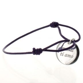 Pulsera redonda grabada