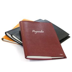 Agenda en cuero personalizado 