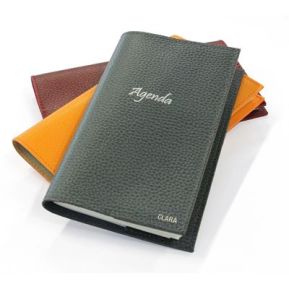 Agenda de bolsillo en cuero personalizado