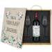 Caja de vino para boda - Acuarela