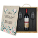 Caja de vino para boda - Acuarela