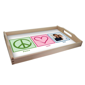 Bandeja personalizada Peace & Love foto