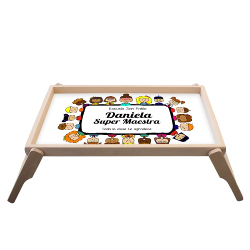 Bandeja para cama personalizada Super Maestra