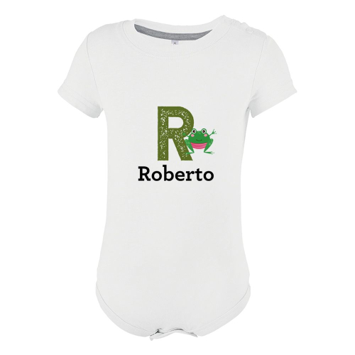 Body personalizado alfabeto animal