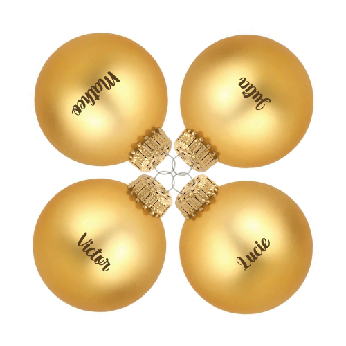 bolas de navidad doradas personalizadas