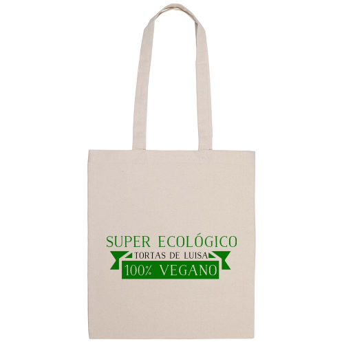 Bolsa de algodón cinta verde