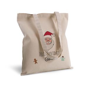 Bolsa de algodón personalizada navidad