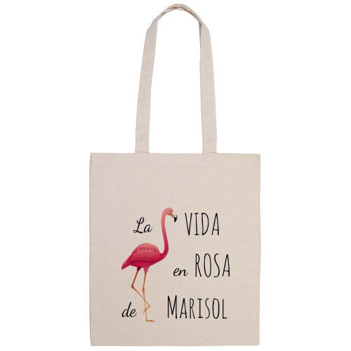 Bolsa de algodón La vida en rosa