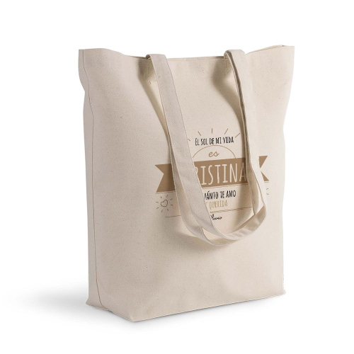 Bolsa de algodón Shopping mensaje soleado
