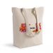 Bolsa de algodón Shopping con flores exoticas