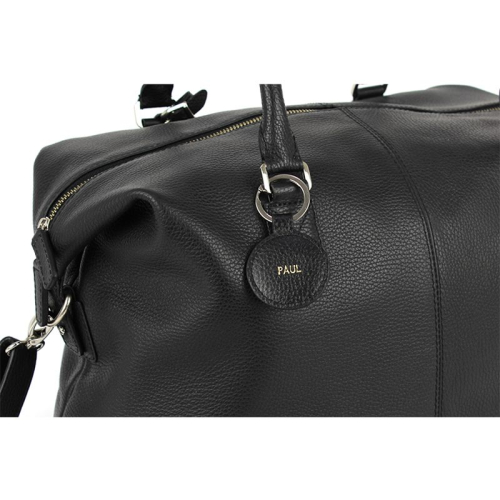 bolsa de fin de semana en cuero con nombre