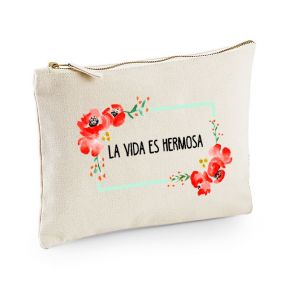 Bolsa multi-usos personalizada flores en acuarela