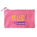 Bolsa pequeña personalizada HELLO rosa