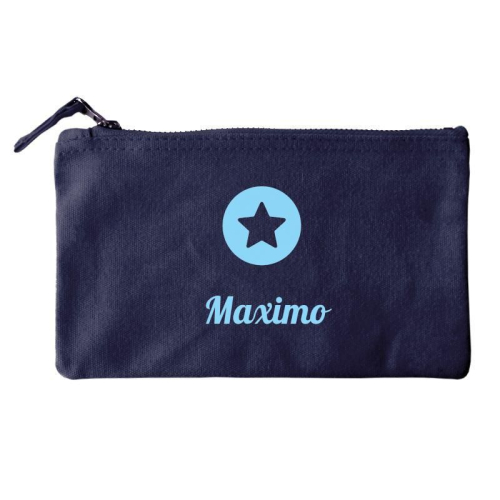 Bolsa pequeña personalizada azul