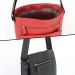 Bolso bandelera City en cuero personalizada abierto