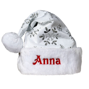 Gorro navideño con copos brillantes Gorro navideño con copos brillantes