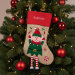 Bota de Navidad con figuras navideñas bordada con nombre Bota de Navidad con figuras navideñas bordada con nombre