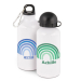 Botella de agua con personalización arcoíris