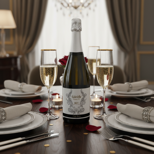 Botella de champán personalizada con nombre