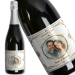 Botella de champ&aacute;n personalizada en acuarela