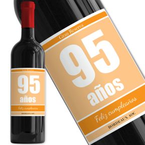 Botella de vino personalizada cumpleaños Botella de vino personalizada cumpleaños