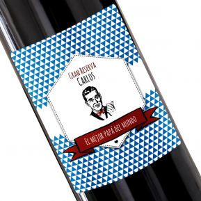 Botella de vino personalizada Sello