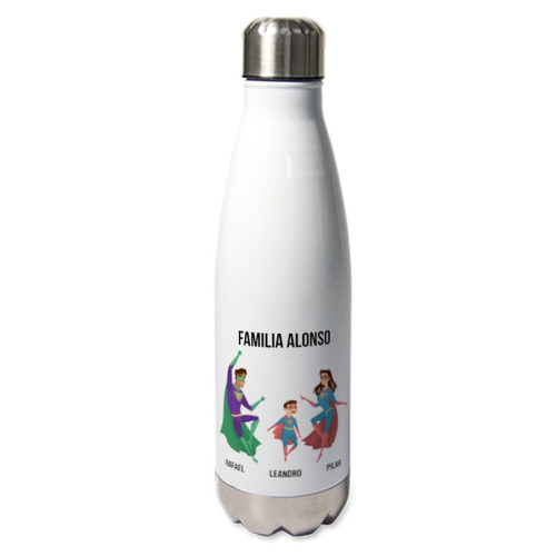 Botella térmica personalizada superhéroe