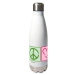 Botella personalizada Peace & Love foto Botella personalizada Peace & Love foto