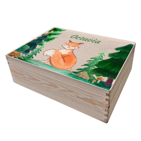 Caja de almacenamiento personalizada bosque