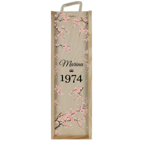 Caja de vino o champ�n personalizada cerezos