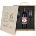 Caja de regalo Día de la madre - Botella de vino y 2 copas personalizadas