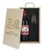 Caja de regalo Día del Padre - Botella de vino y copa personalizada