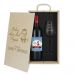 Caja de regalo Día del Padre - Botella de vino y copa personalizadas