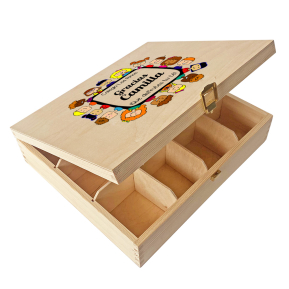 Caja de té 12 compartimentos - Gracias Maestra Caja de té 12 compartimentos - Gracias Maestra