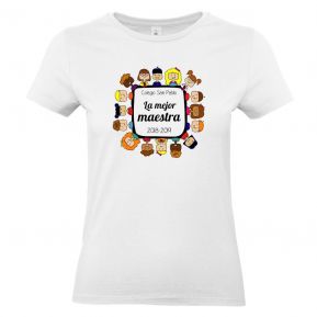 Camiseta mujer gracias maestra