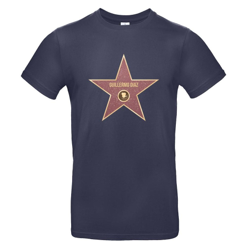 Camiseta hombre Walk of Fame azul marino