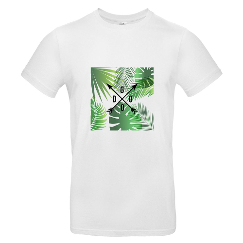 Camiseta hombre con palmeras y flechas