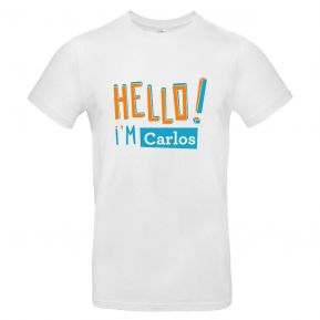 Camiseta hombre personalizada HELLO