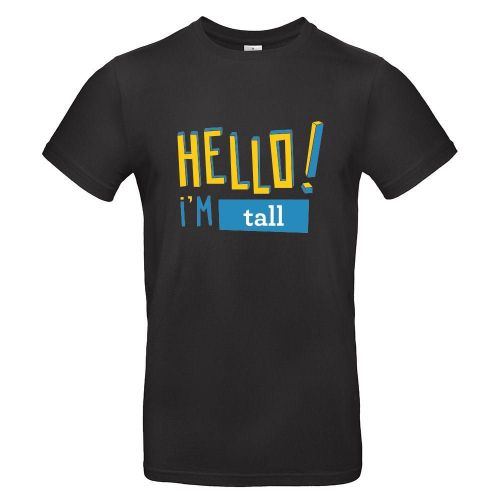 Camiseta hombre HELLO negro