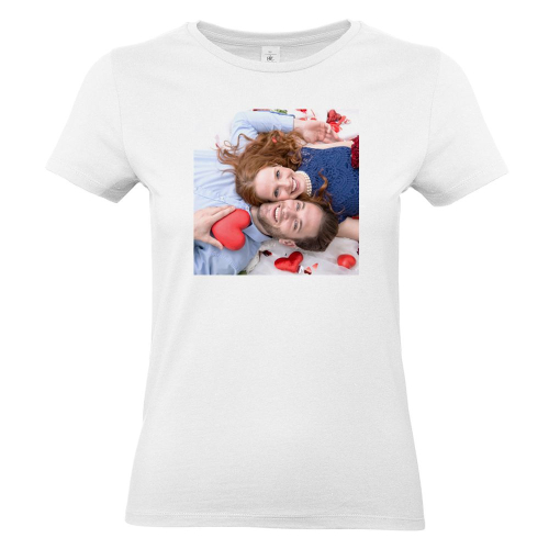 Camiseta mujer con foto blanco