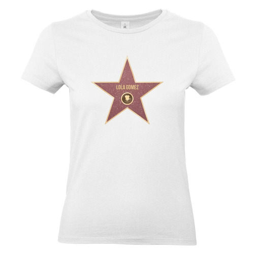 Camiseta mujer Walk of Fame blanco