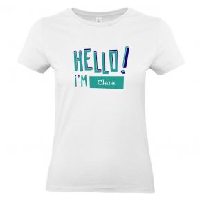 Camiseta mujer personalizada HELLO